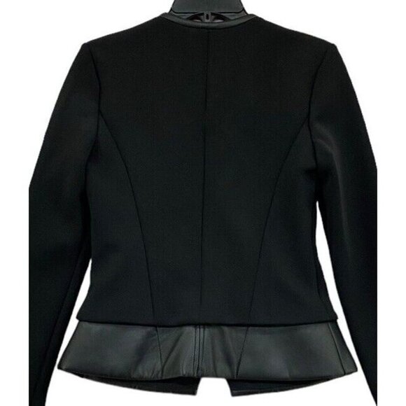 IRO Sz 40 / US 8 Blazer Jacket Coat CLYDE Black Peplum Designer Luxury Capsule - Picture 8 of 15
